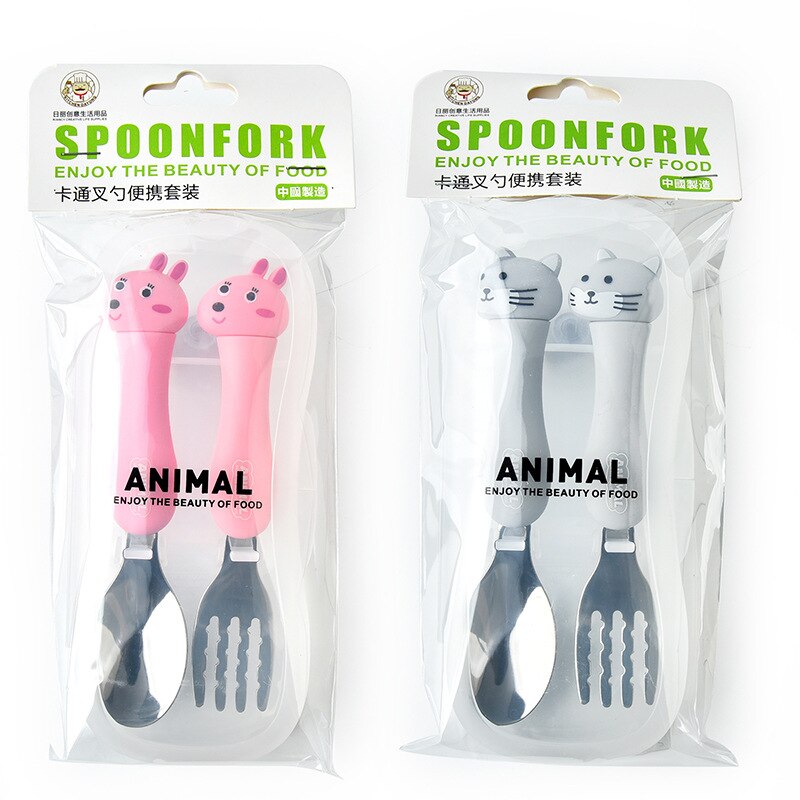 Kids Spoon and Fork with Case